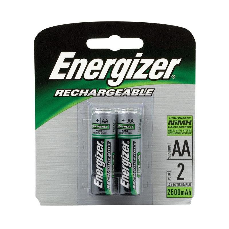 Energizer NiMH AA 1.2 volts Rechargeable Batteries NH15BP-2