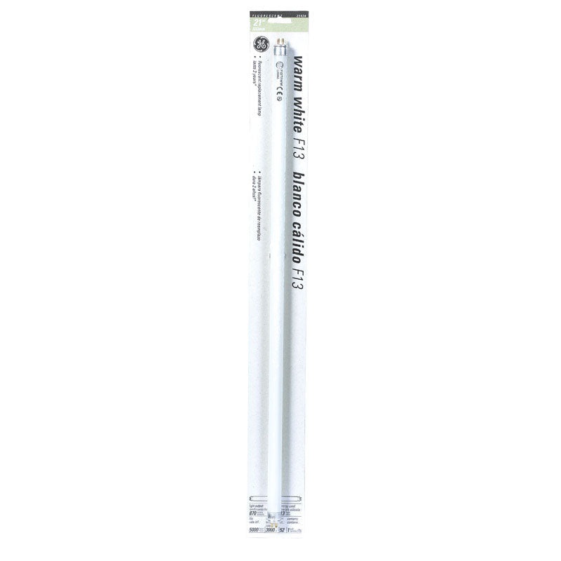 GE Fluorescent Bulb 13 watts 870 lumens Linear T5 21 in. L Warm White 1 pk