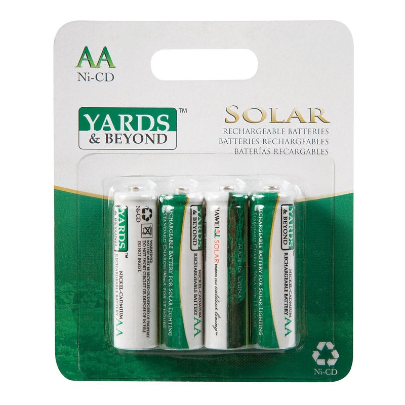 Living Accents Yards & Beyonds NiCd AA Solar Rechargable Battery