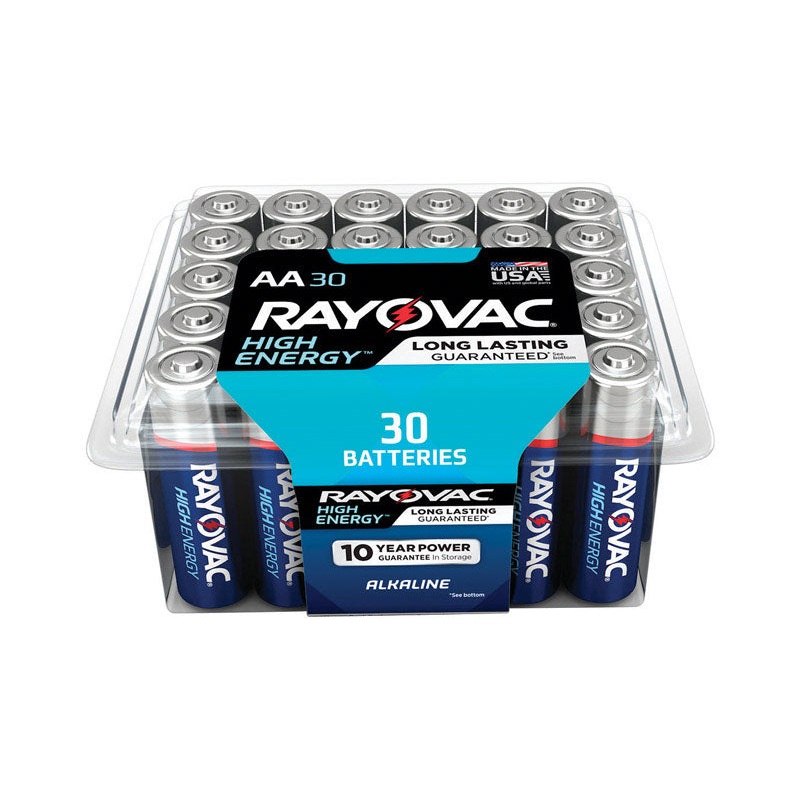 Rayovac AA Alkaline Batteries 1.5 volts 30 pk