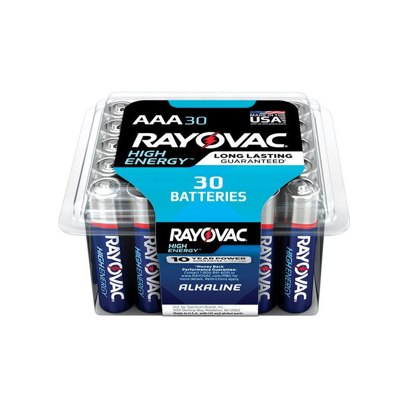 Rayovac AAA Alkaline Batteries 1.5 volts 30 pk