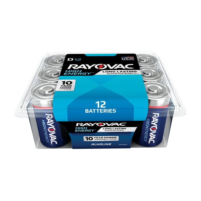 Rayovac D Alkaline Batteries 1.5 volts 12 pk