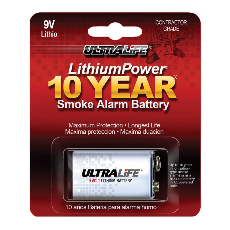 Ultralife 9 volts Lithium Battery 1 pk