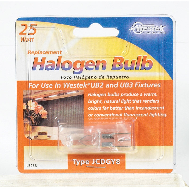 Westek Halogen Light Bulb 25 watts 420 lumens Tubular JCD GY8 Natural 1 pk