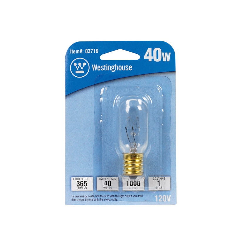 Westinghouse Appliance Light Bulb 40 watts 365 lumens T8 Intermediate Base (E17)