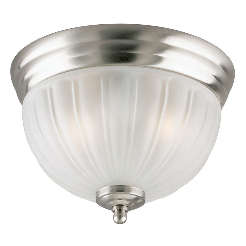 Westinghouse Brushed Nickel Ceiling Fixture 6-3/4 in. H x 9-1/2 in. W