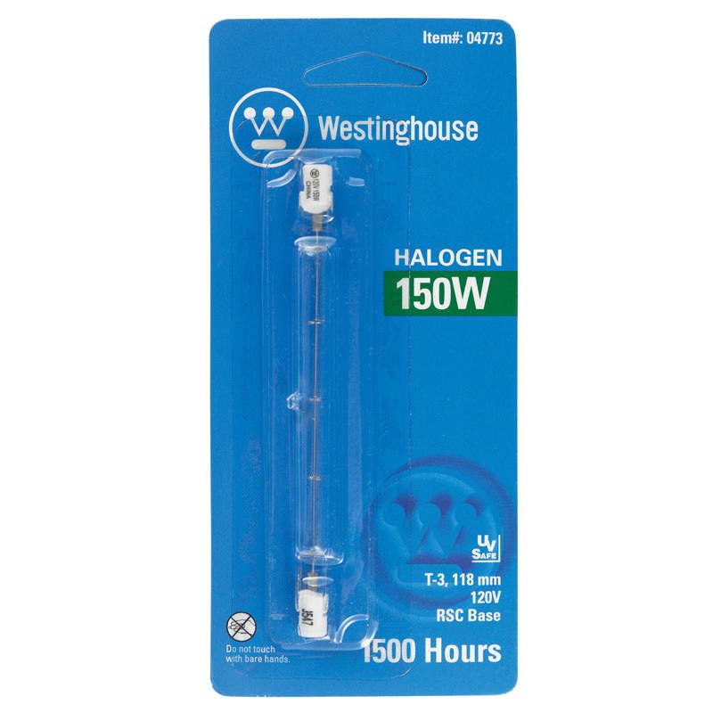 Westinghouse Halogen Light Bulb 150 watts 2600 lumens Double-Ended T3 RSC White 1 pk