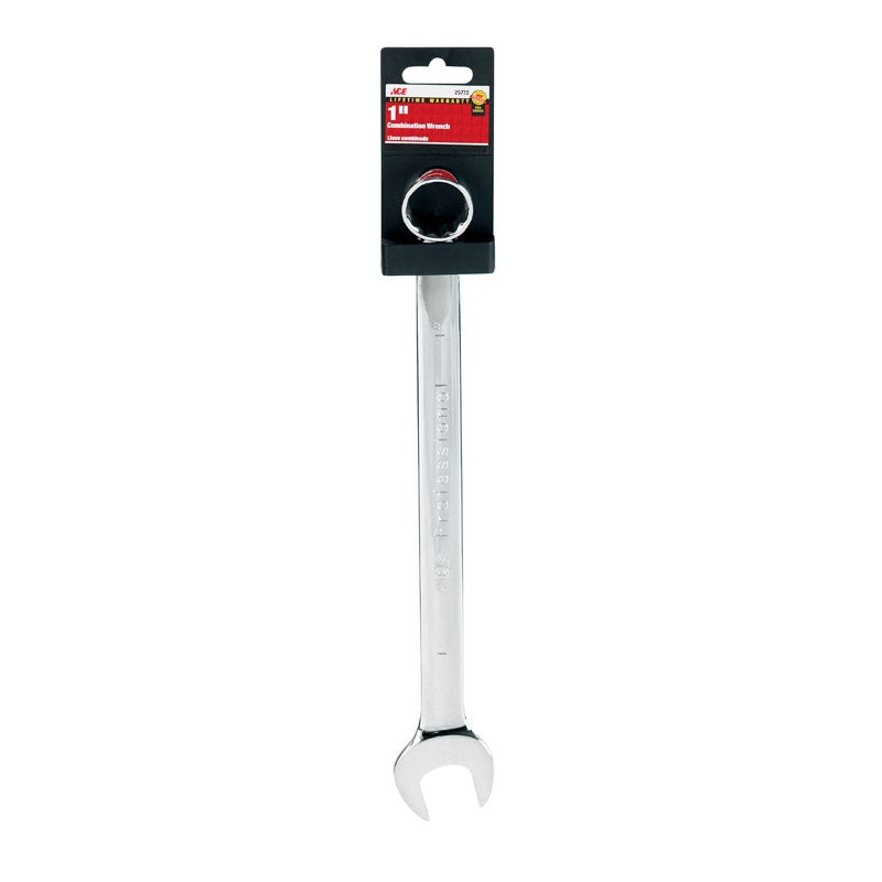 Ace 1 in. x 1 in. SAE Alloy Steel Combination Wrench