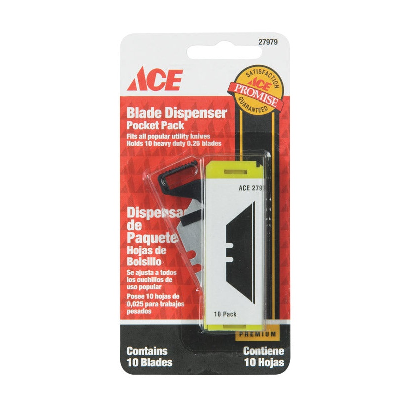 Ace Pocket Pack Utility Knife Pocket Pack Blade Dispenser 10 pk