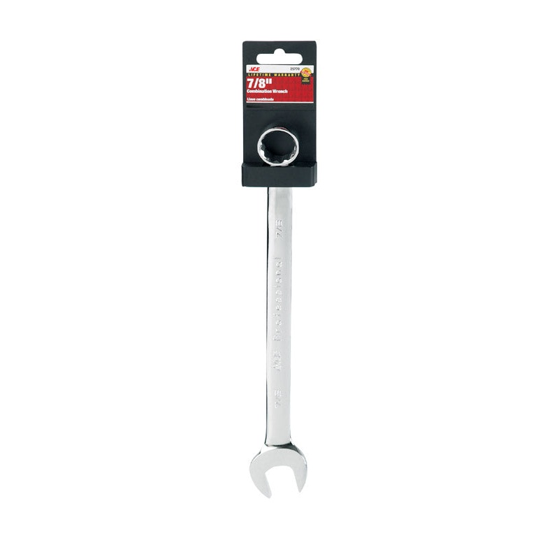 Ace Pro Series 7/8 in. x 7/8 in. SAE Alloy Steel Combination Wrench