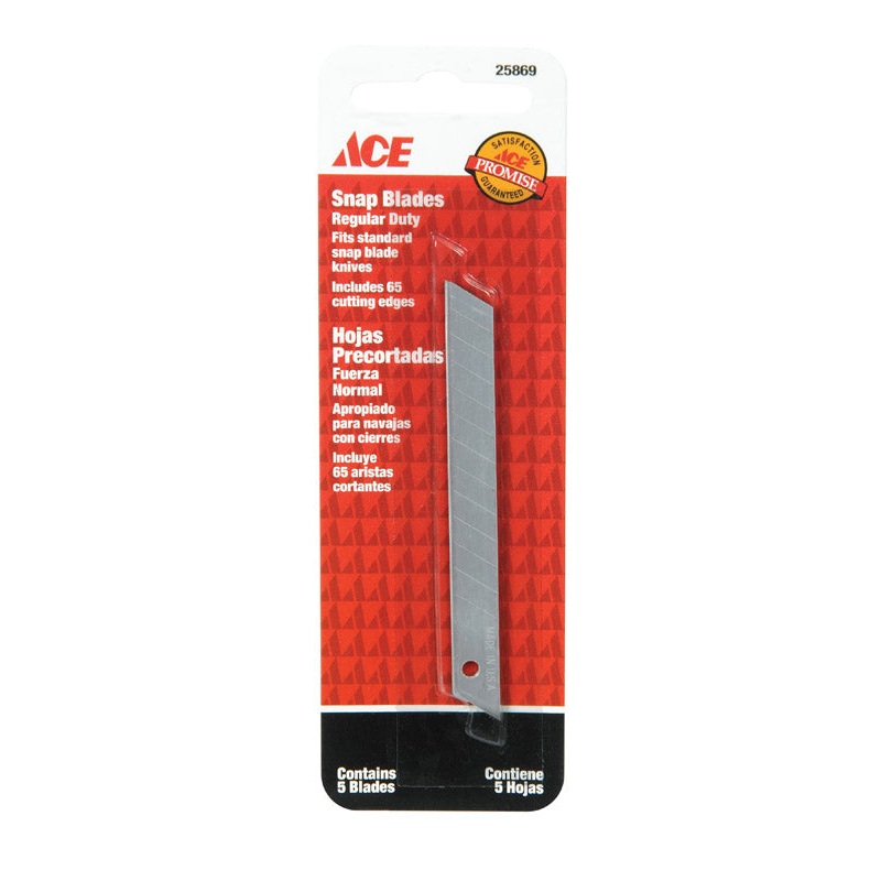 Ace Regular Duty Snap Blade Knife Replacement Blade 5 pk