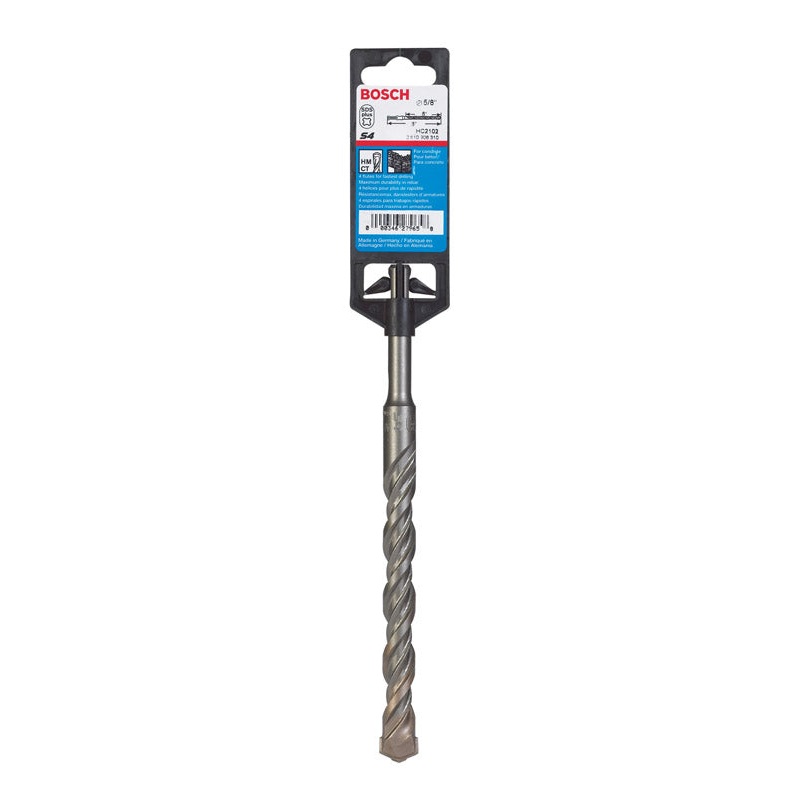 Bosch Bulldog 5/8 in. Dia. x 8 in. L Steel Rotary Hammer Bit SDS-Plus Shank 1 pc.