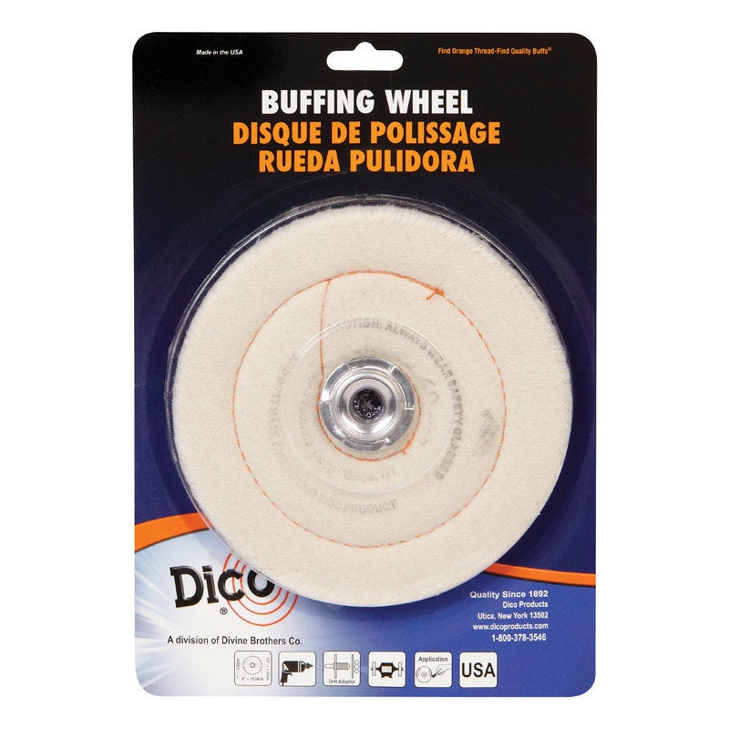 Dico 6 in. Dia. Flannel Buff Buffing Wheel