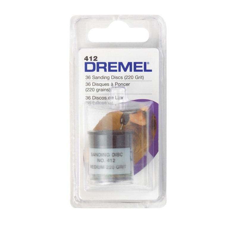 Dremel 3/4 in. Dia. Sanding Disc 220 Grit Medium 36 pk
