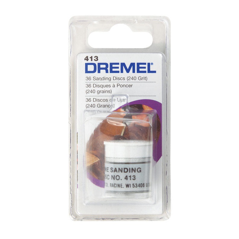 Dremel 3/4 in. Dia. Sanding Disc 240 Grit Fine 36 pk