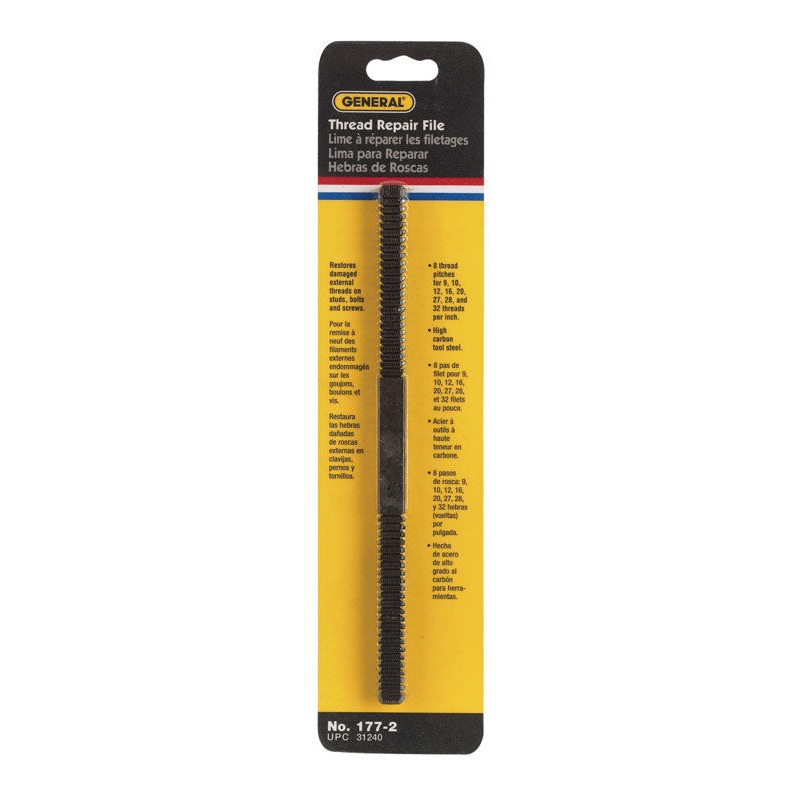 General Tools Assorted Thread Repair File 8-1/2 in. L