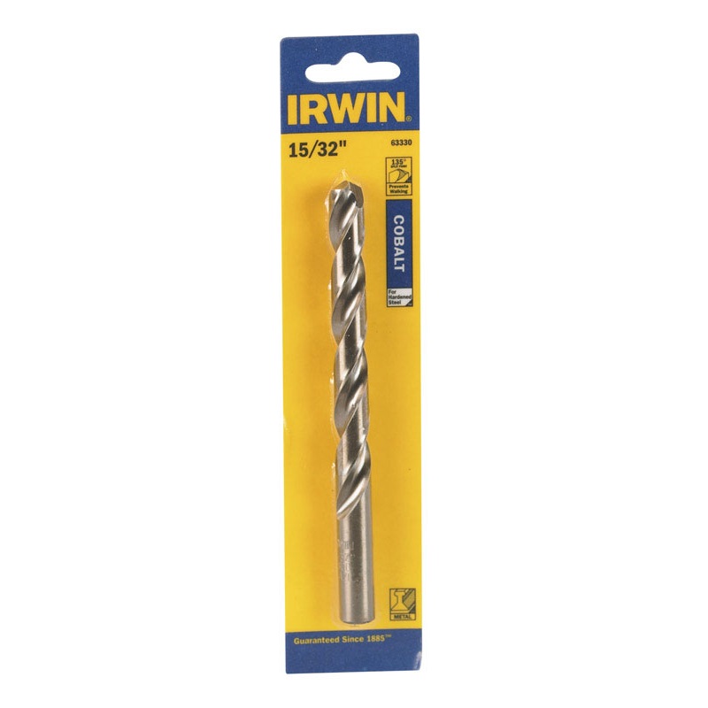 Irwin 15/32 in. Dia. x 5-3/4 in. L High Speed Steel Drill Bit 1 pc.