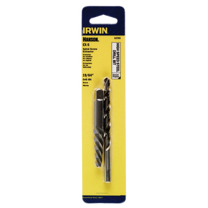 Irwin Hanson High Speed Steel 19/64 in. Dia. Drill Bit Set