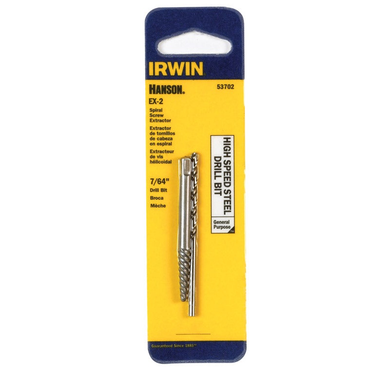 Irwin Hanson High Speed Steel 7/64 in. Dia. Drill Bit Extractor Set 2 pc.