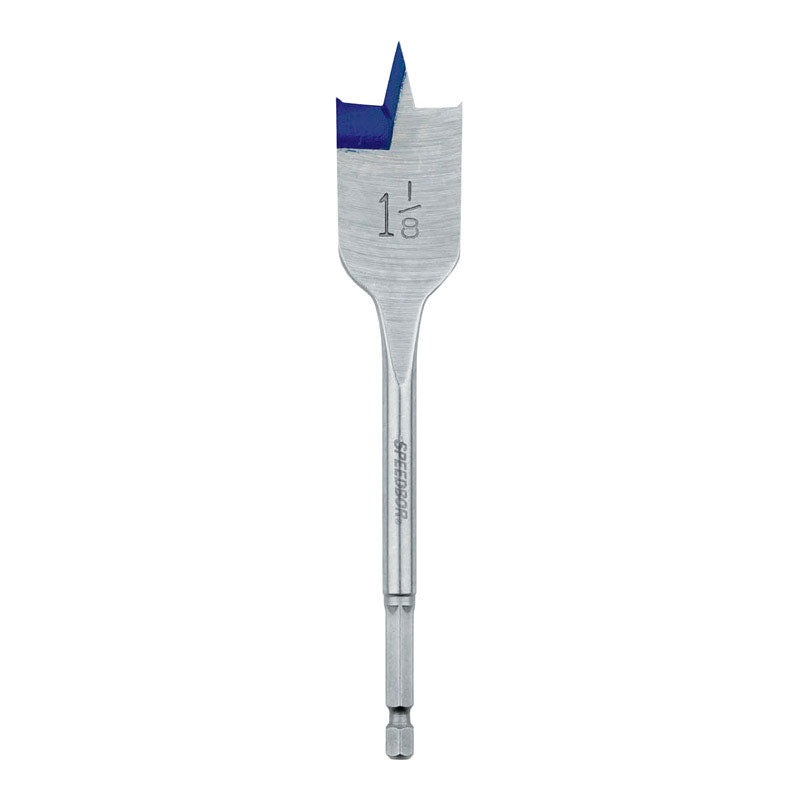 Irwin Speedbor 1-1/8 in. Dia. x 6 in. L Carbon Steel Wood Boring Bit 1 pc.