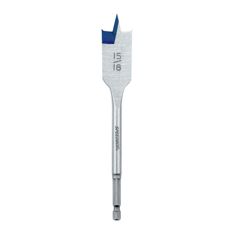 Irwin Speedbor 15/16 in. Dia. x 6 in. L Carbon Steel Wood Boring Bit 1 pc.