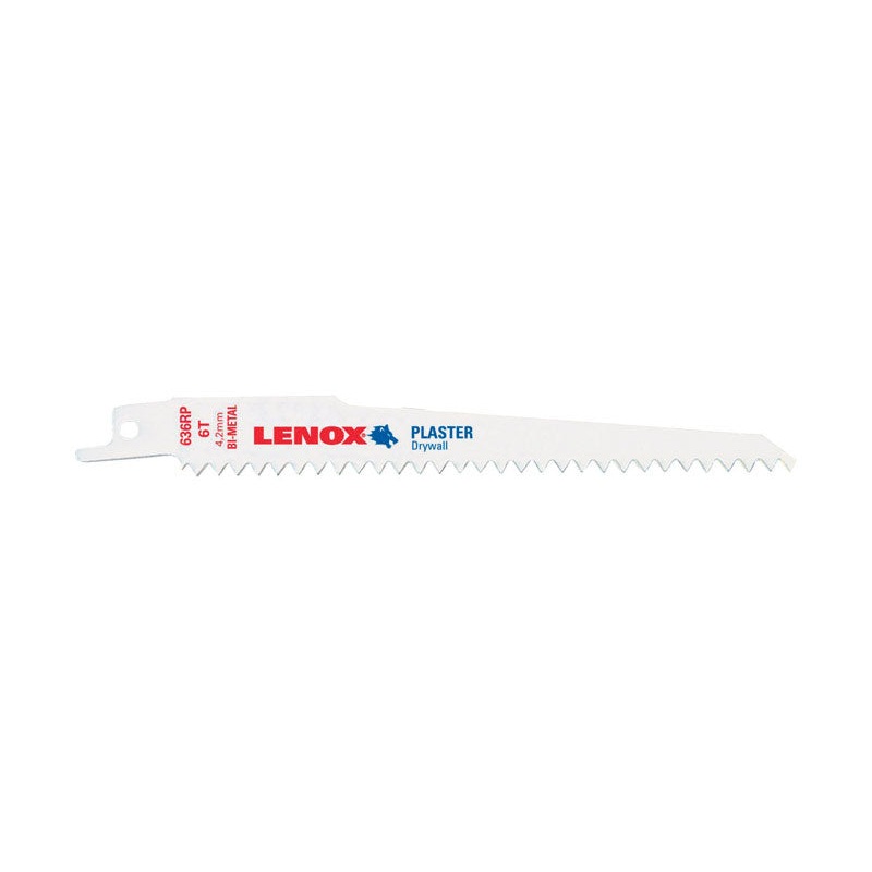 Lenox 6 in. L 6 TPI Bi-Metal Reciprocating Saw Blade 1 pk