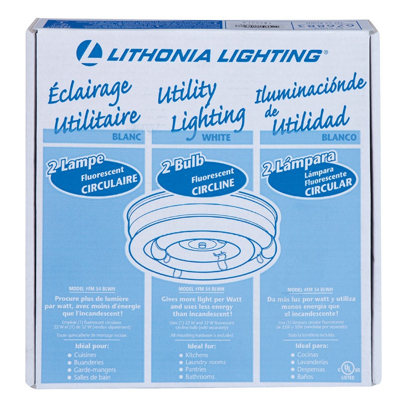 Lithonia Lighting 12 in. L 1 lights T9 Circline Light Fixture Utility Light