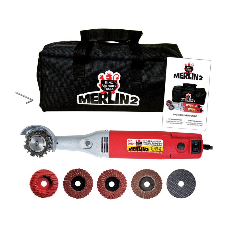 Merlin2 22mm Dia. Mini Angle Grinder 13,000 rpm 110 volts