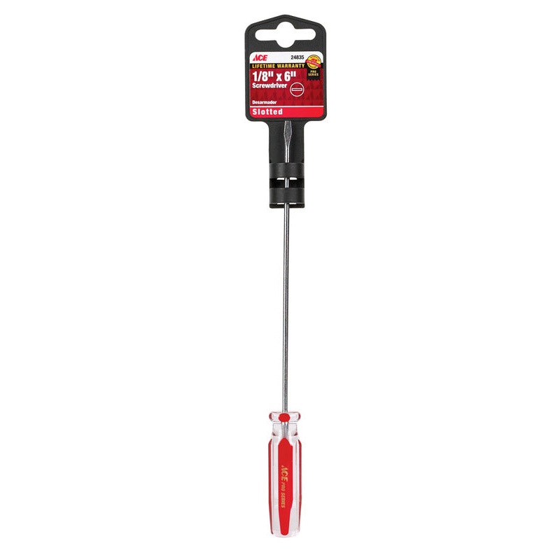 Ace 1/8 in. Slotted Screwdriver 6 in. L