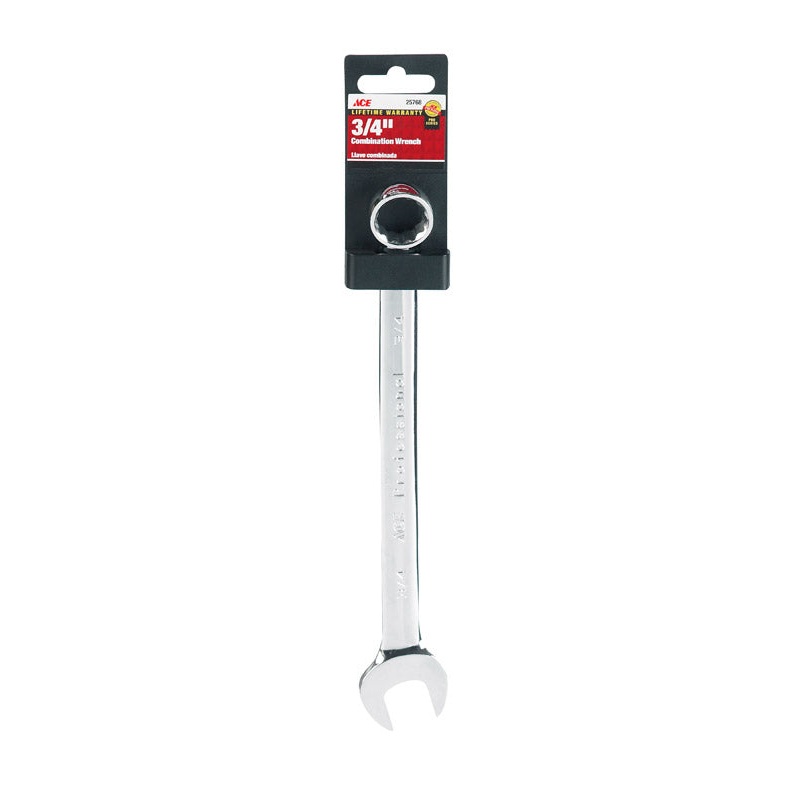 Ace 3/4 in. x 3/4 in. SAE Alloy Steel Combination Wrench