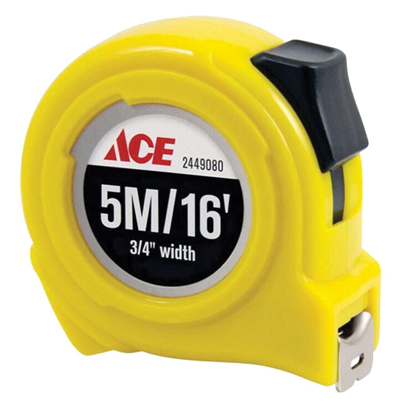 Ace Metric Tape Measure 3/4 in. W x 16 ft. L