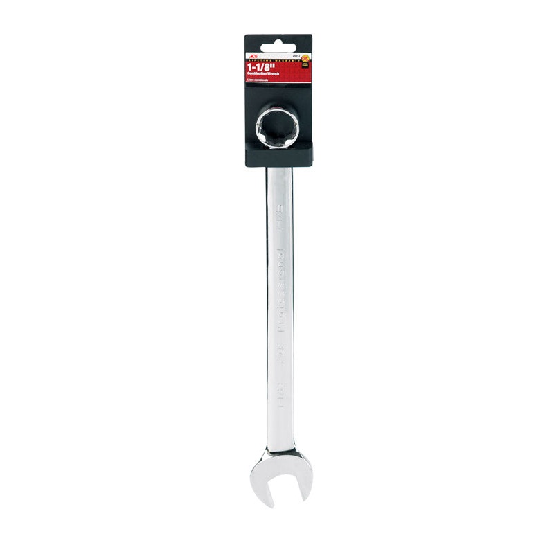 Ace Pro Series 1-1/8 in. x 1-1/8 in. SAE Alloy Steel Combination Wrench