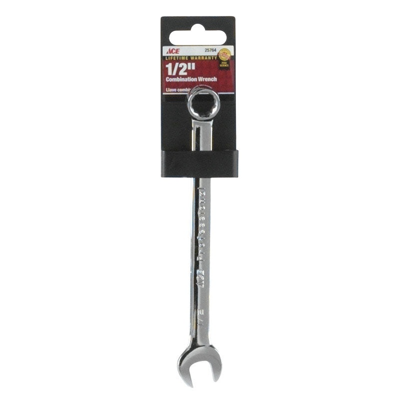 Ace Pro Series 1/2 in. x 1/2 in. SAE Alloy Steel Combination Wrench
