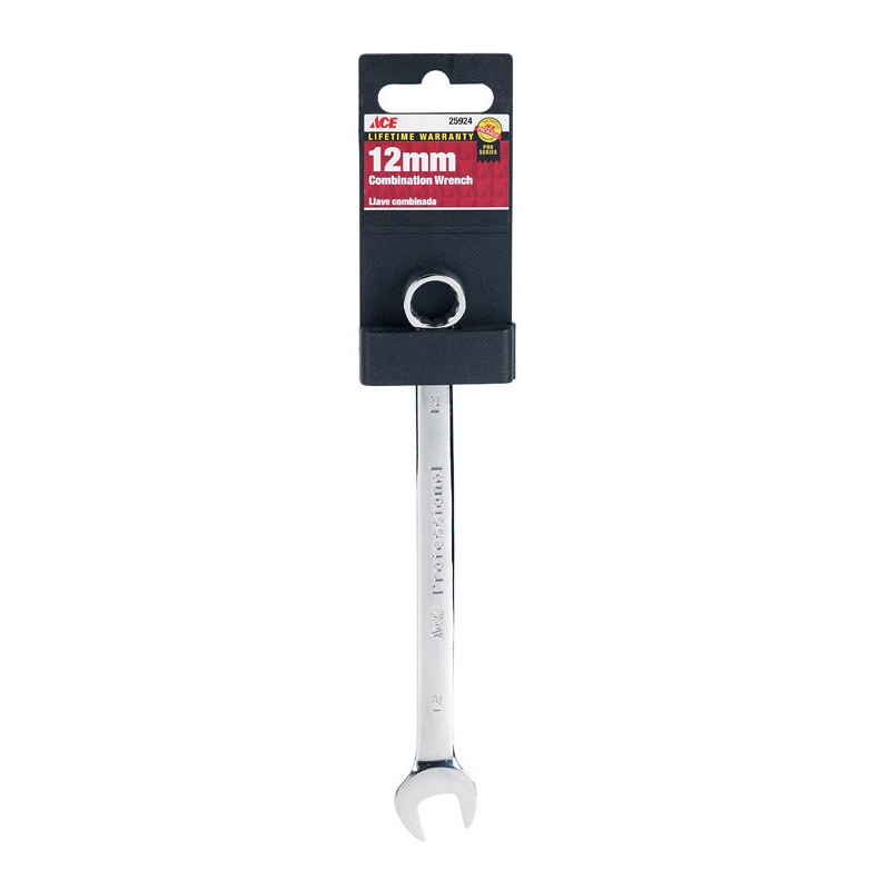 Ace Pro Series 12 mm x 12 mm Metric Alloy Steel Combination Wrench