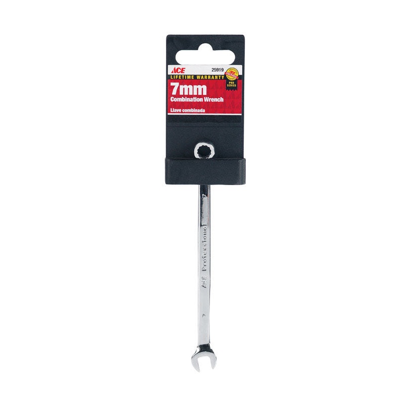Ace Pro Series 7 mm x 7 mm Metric Alloy Steel Combination Wrench