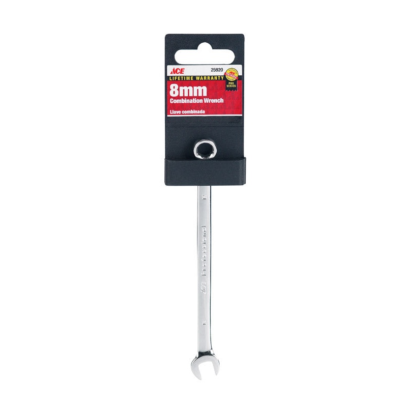 Ace Pro Series 8 mm x 8 mm Metric Alloy Steel Combination Wrench