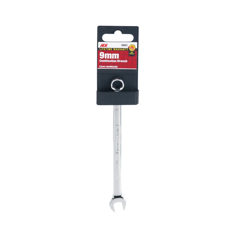 Ace Pro Series 9 mm x 9 mm Metric Alloy Steel Combination Wrench