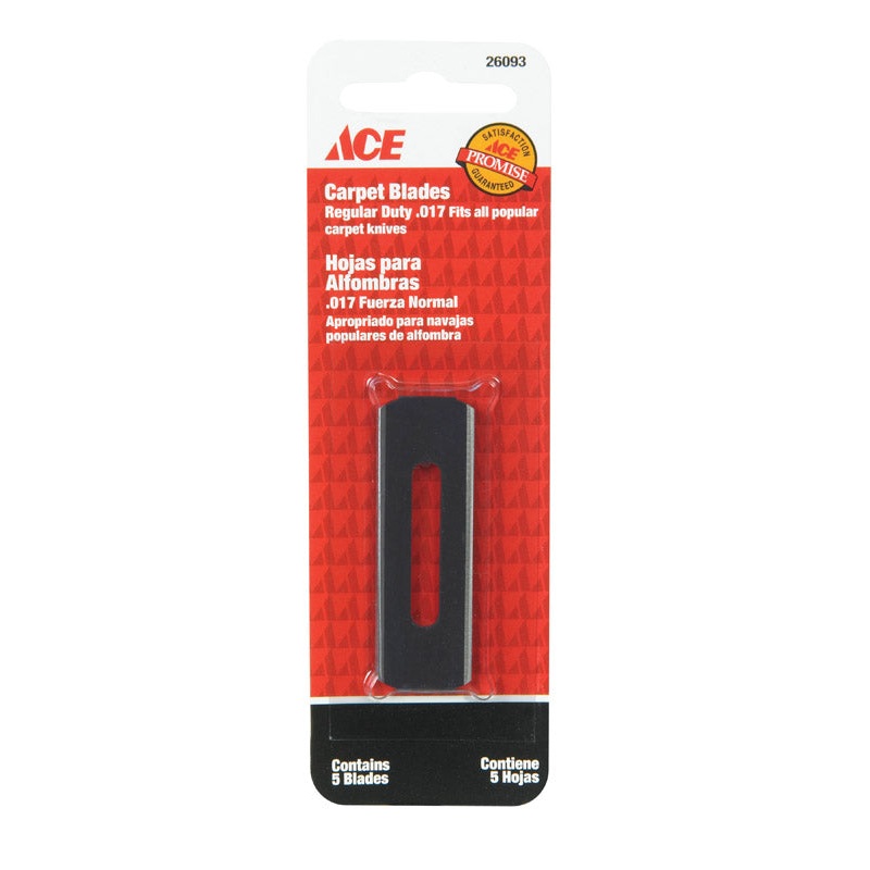 Ace Regular Duty Carpet Knife Replacement Blade 5 pk