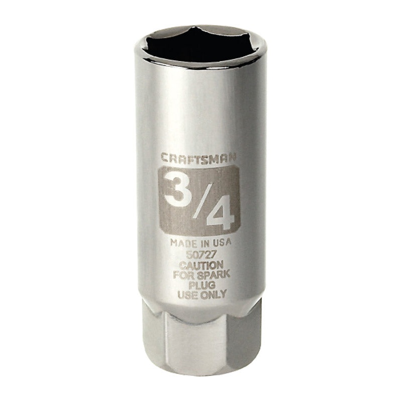 Craftsman 3/8 in. Drive 6 Point 3/4 in. Spark Plug Socket