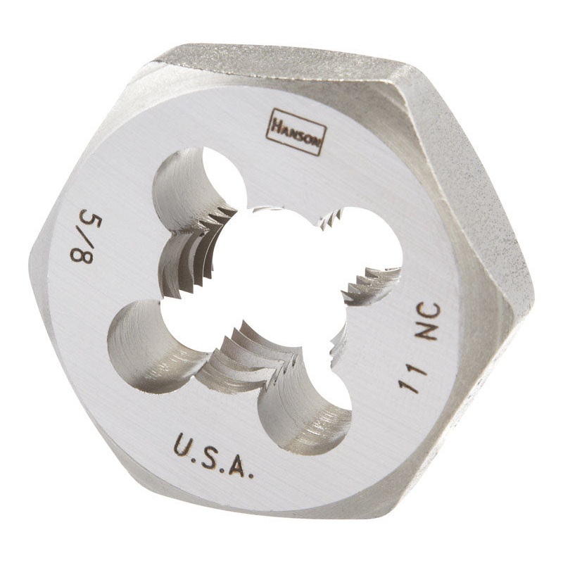 Irwin Hanson High Carbon Steel 5/8 in.-11NC SAE Hexagon Die 1