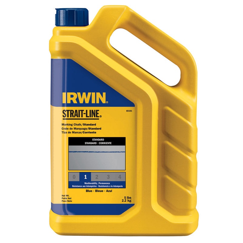 Irwin Strait-Line 5 lb. Blue Mason Line Chalk Temporary