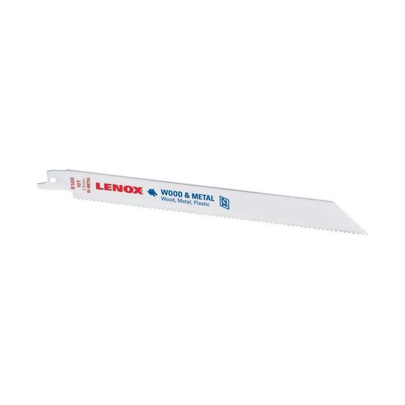 Lenox 8 in. L 10 TPI Bi-Metal Reciprocating Saw Blade 1 pk