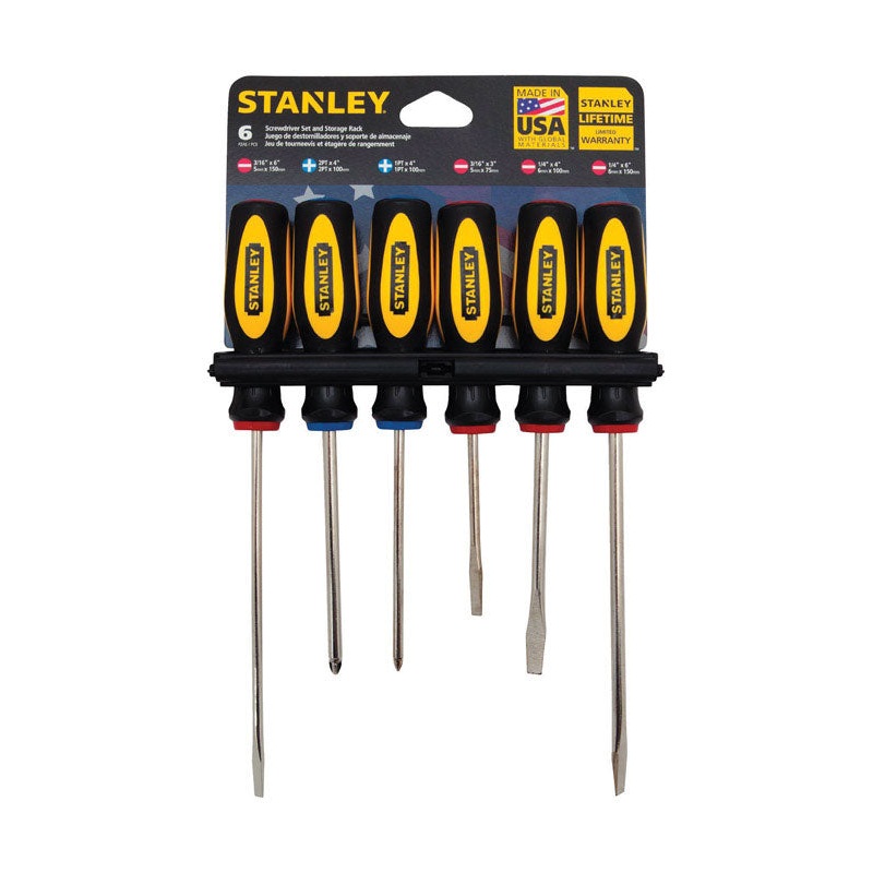 Stanley 6 Piece Assorted Screwdriver Set