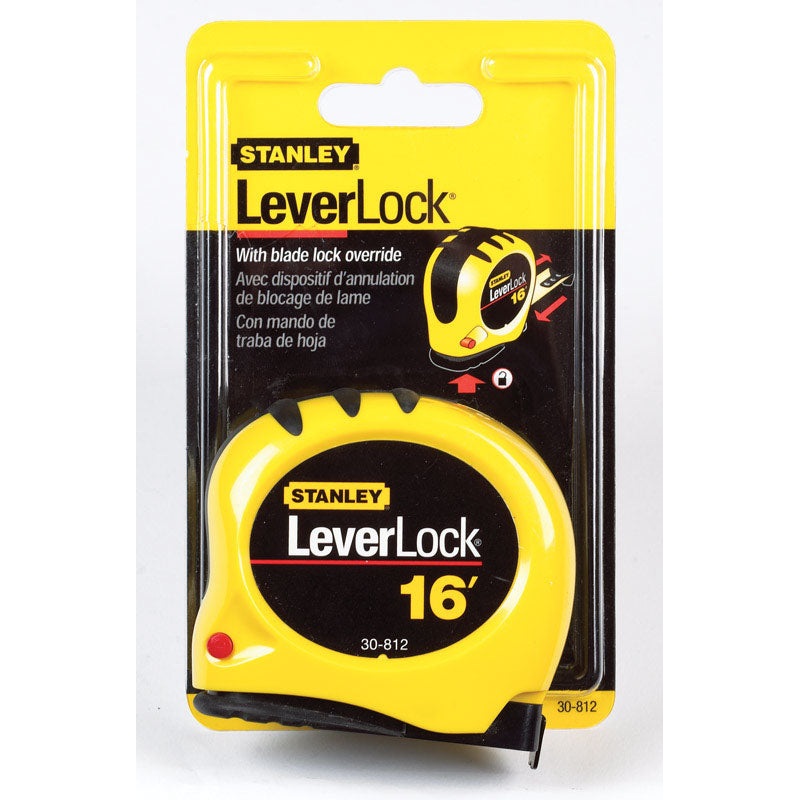 Stanley LeverLock Tape Rule 3/4 in. W x 16 ft. L