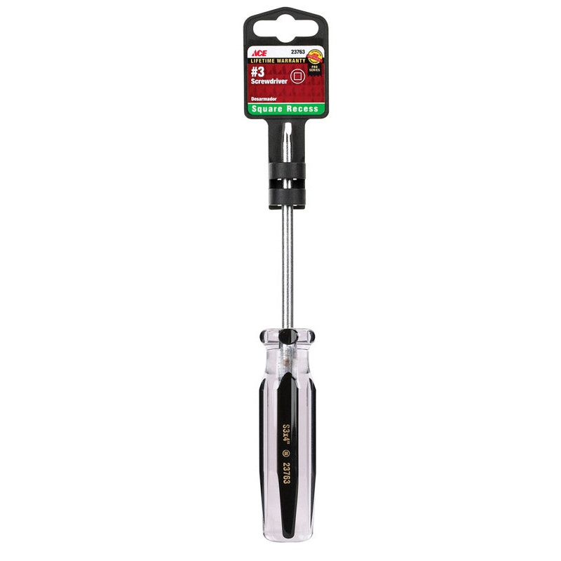 Ace No. 3 Square Screwdriver 4 in. L