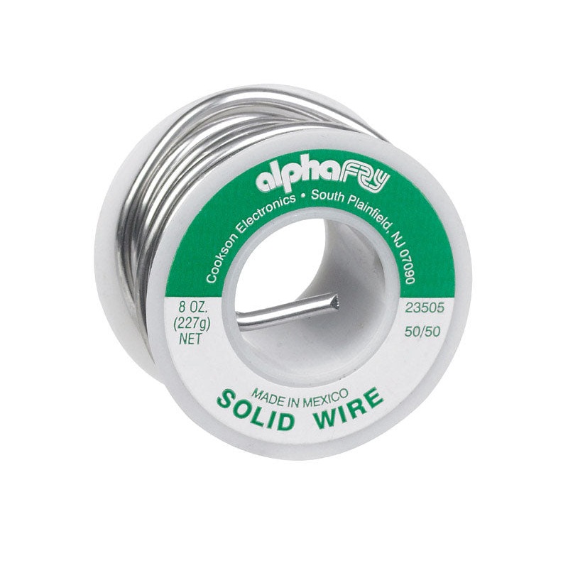 Alpha Fry Tin / Lead For Non-Electrical Solid Wire Solder 8 oz. 50% Tin, 50% Lead For Non-Electr