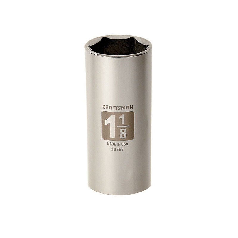 Craftsman 1/2 in. Drive 6 Point 1-1/8 in. Deep Socket