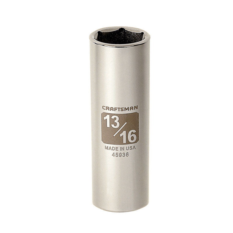 Craftsman 1/2 in. Drive 6 Point 13/16 in. Deep Socket