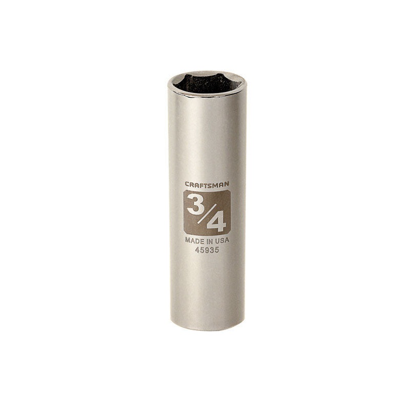 Craftsman 1/2 in. Drive 6 Point 3/4 in. Deep Socket