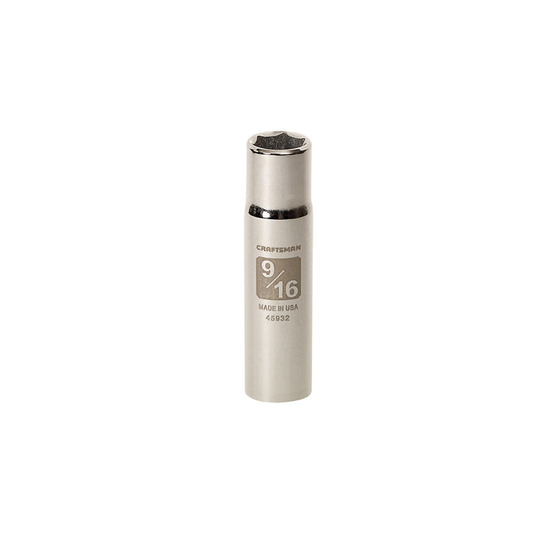 Craftsman 1/2 in. Drive 6 Point 9/16 in. Deep Socket